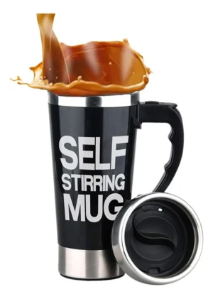 Vaso taza acero inox con batidor